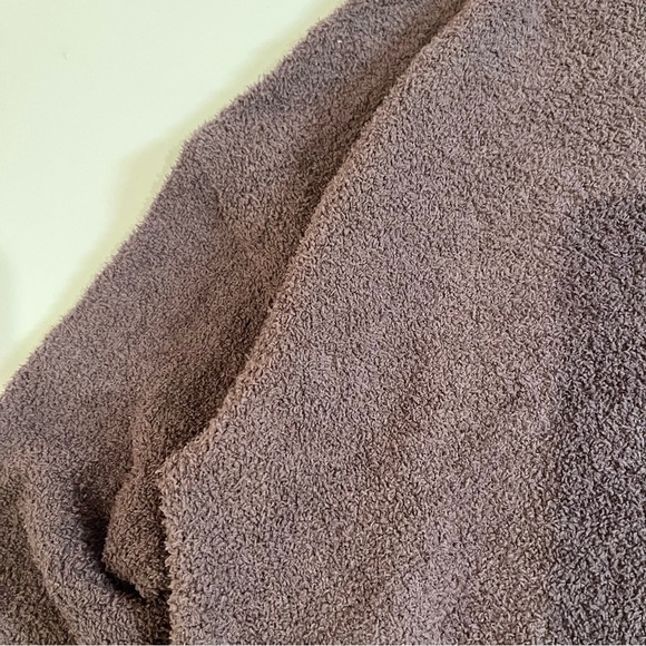 altar’d state chocolate brown teddy bear mock neck fuzzy sweater fall grunge y2k - Picture 4 of 8